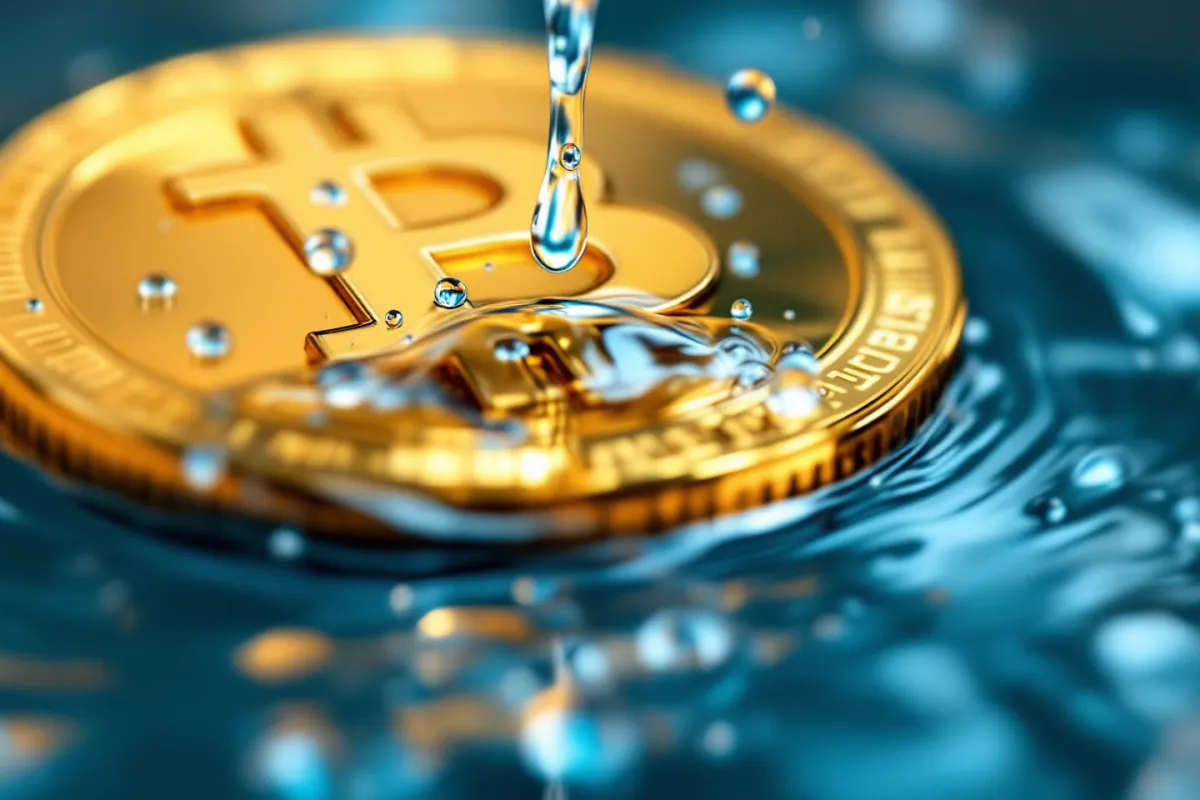 Refroidissement du Minage de Bitcoin et Eau